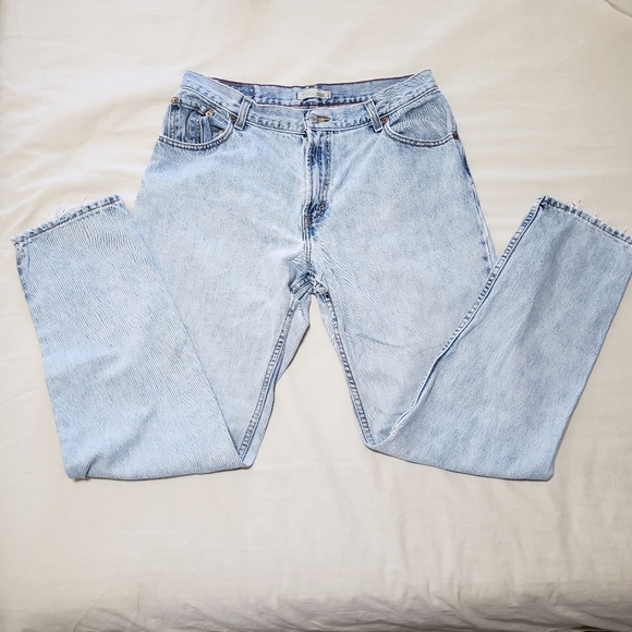 Vintage Levi's 505 Light Blue Denim Jeans 14L - Picture 2 of 10